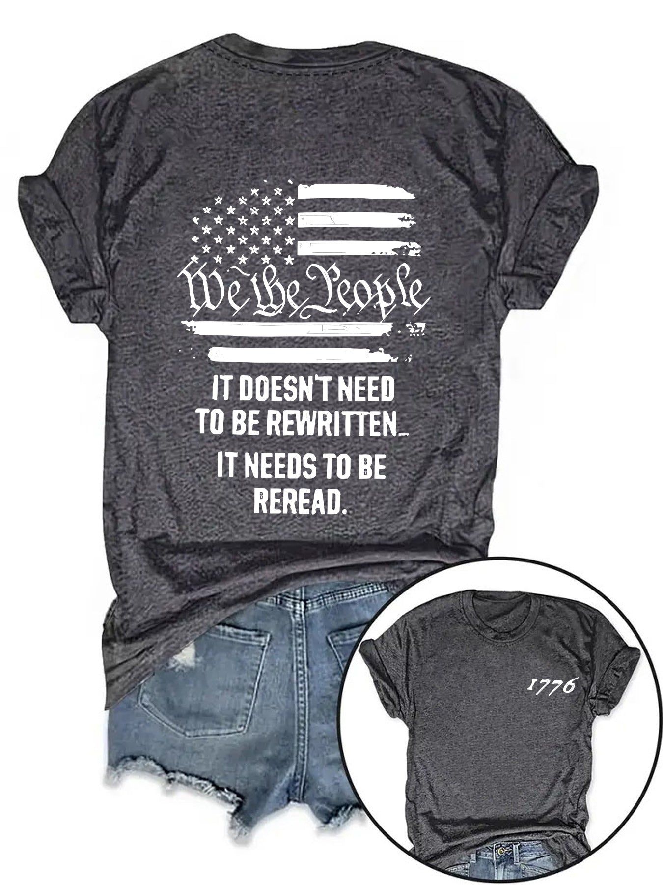 round-neck short sleeve